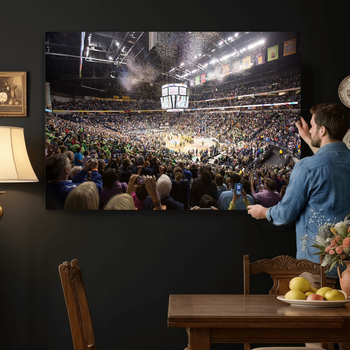 66251-MGV-CV-36X24 - Bridgestone Arena Wall Art Canvas, Nashville Predators