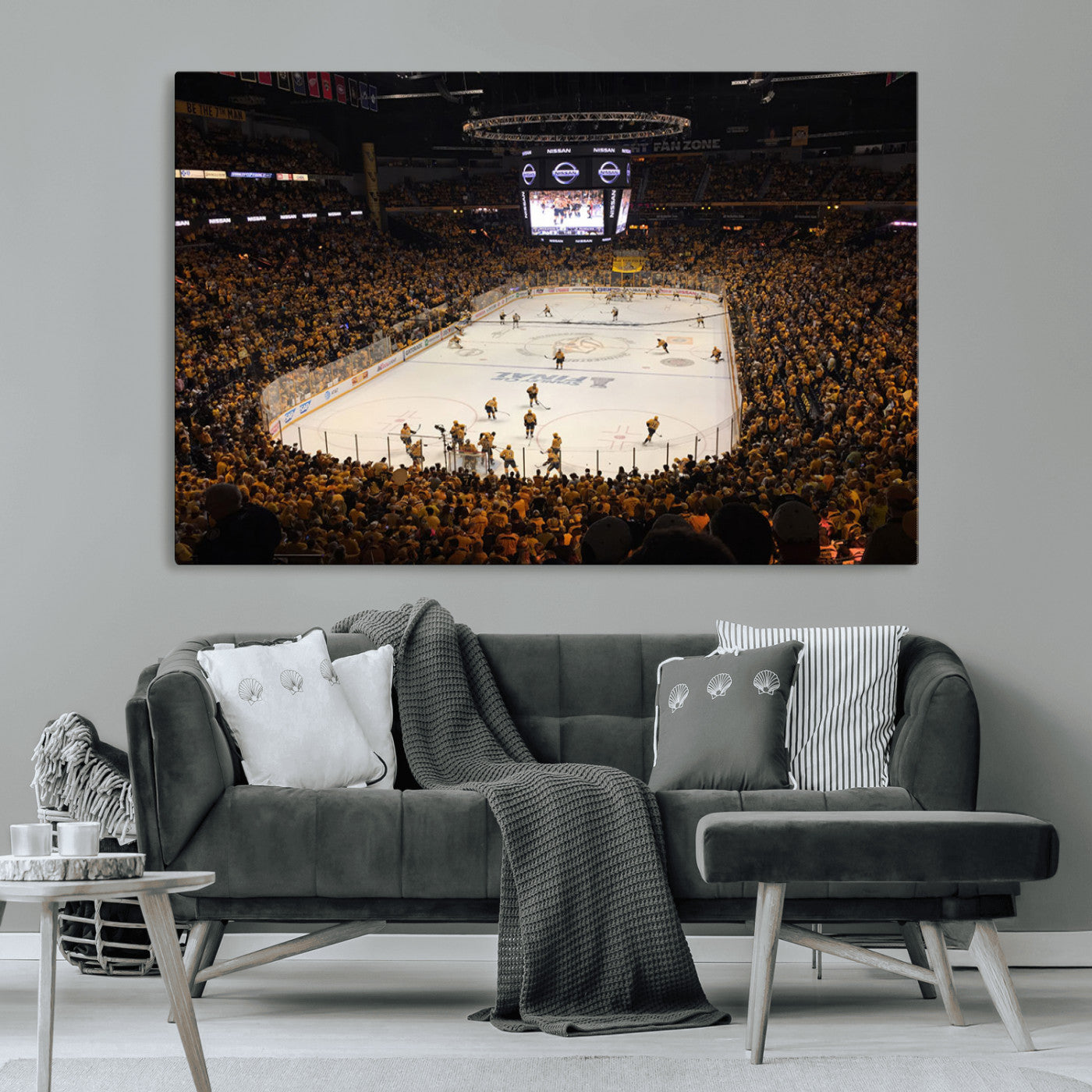MGV-CV-36X24 - Bridgestone Arena - Nashville Predators Hockey Team Print - Nashville Wall Art Canvas Print