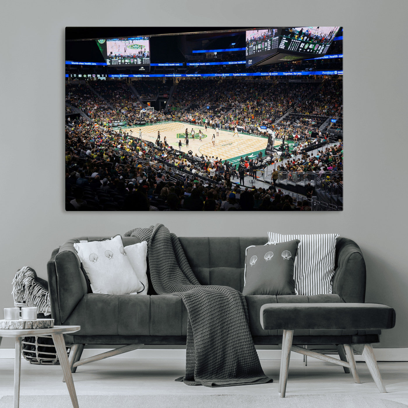 MGV-CV-36X24 - Climate Pledge Arena | Washington Seattle Kraken Hockey Stadium Wall Art | Canvas Print | Ready to