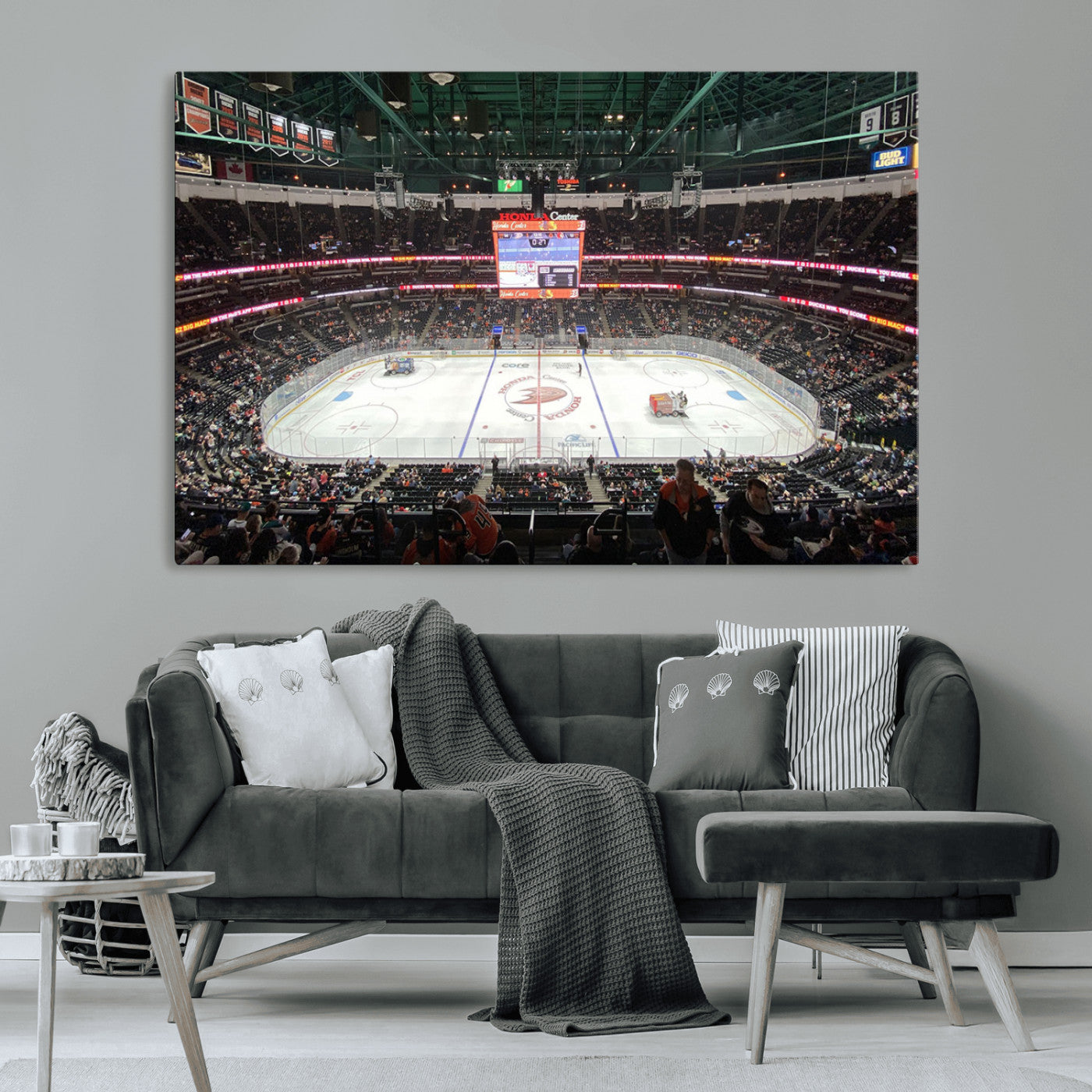 MGV-CV-36X24 - Honda Center California Anaheim Ducks Ice Hockey Stadium Canvas Print Wall Art