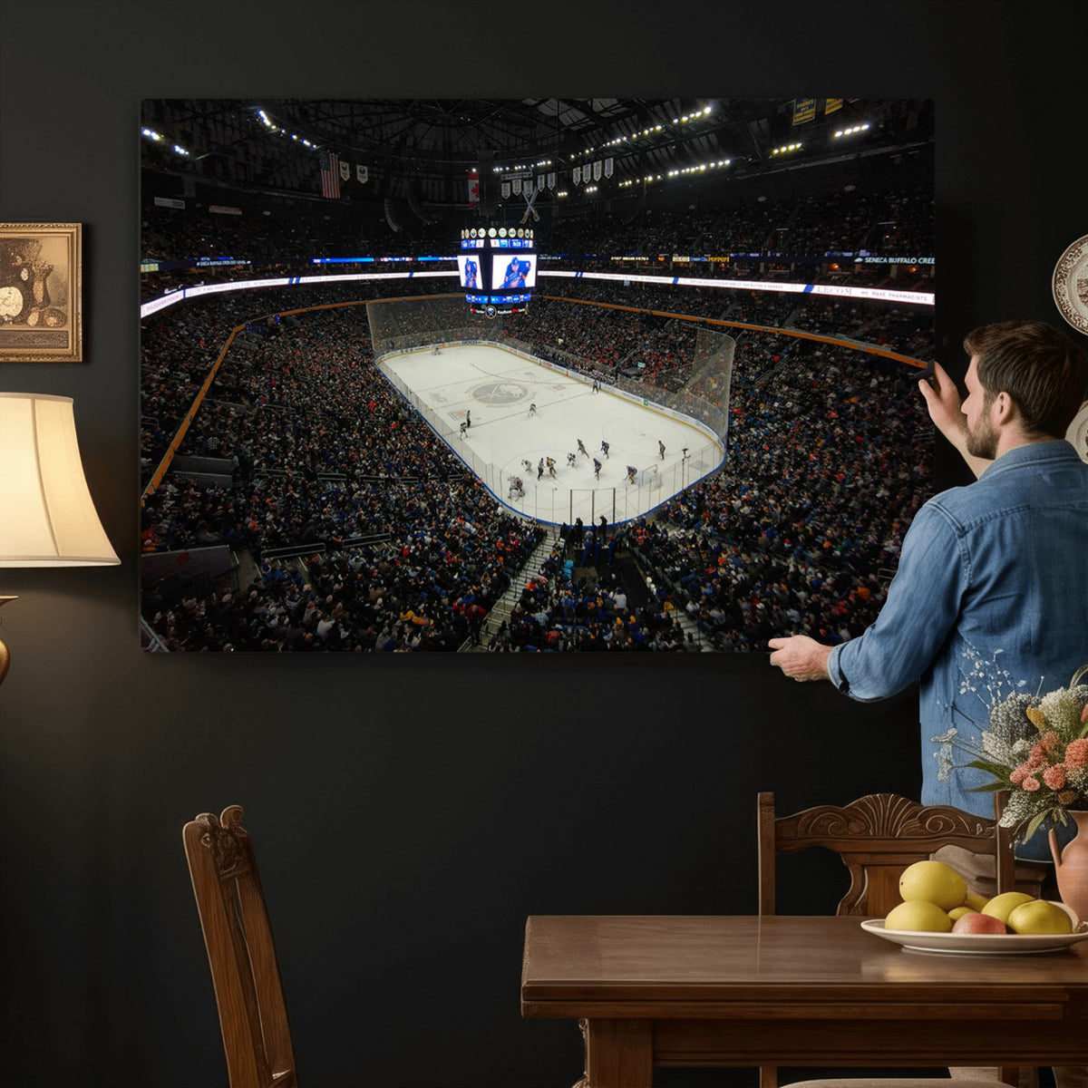 15132-MGV-CV-36X24 - KeyBank Center New York Buffalo Sabres Hockey Stadium Canvas