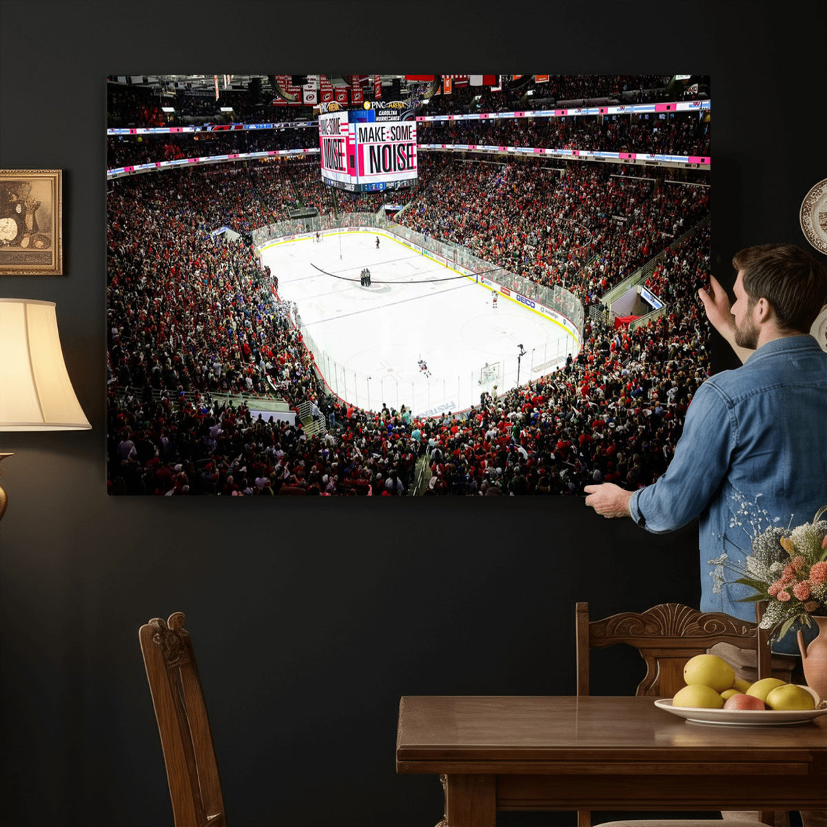 73950-MGV-CV-36X24 - PNC Arena Raleigh North Carolina Hurricanes Hockey Stadium