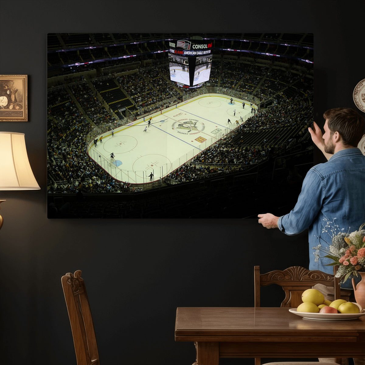 52168-MGV-CV-36X24 - PPG Paints Arena Pennsylvania Pittsburgh Penguins Hockey