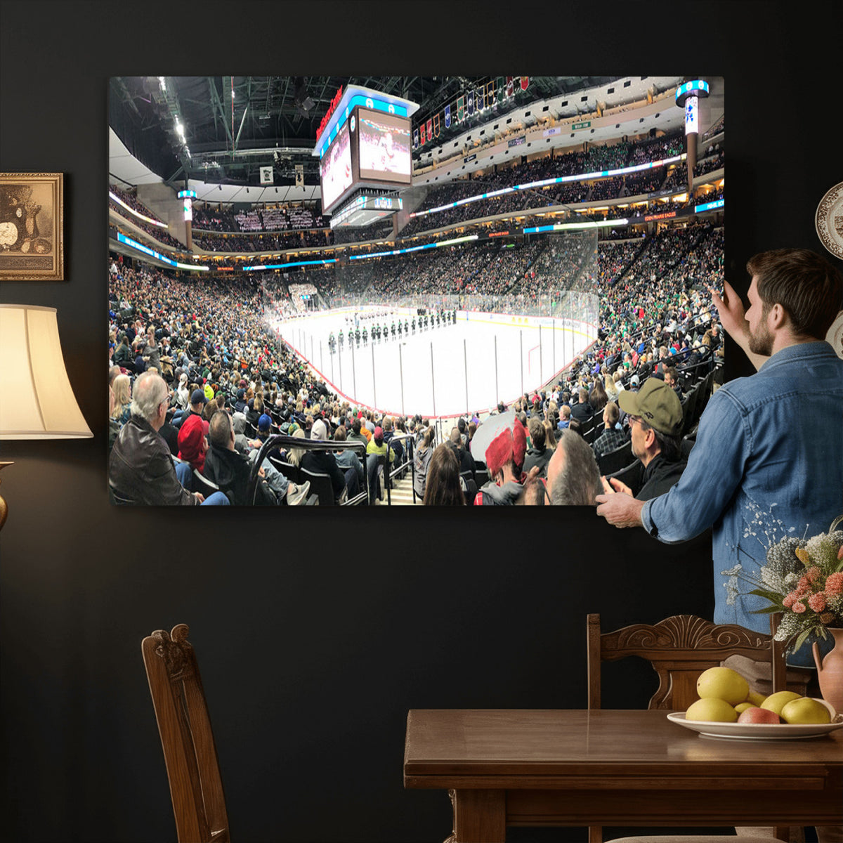 44414-MGV-CV-36X24 - Xcel Energy Center St Paul Minnesota Wild Ice Hockey Stadium