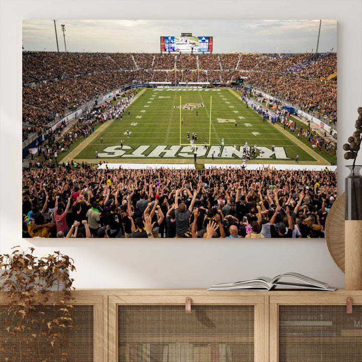 UCF Knights Football Team Print - Orlando FBC Mortgage Stadium Wall Art Canvas Print