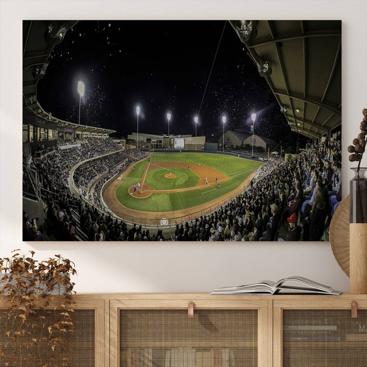 Olsen Field at Blue Bell Park - Texas A&M Aggies Baseball Stadium Wall Art Canvas Print