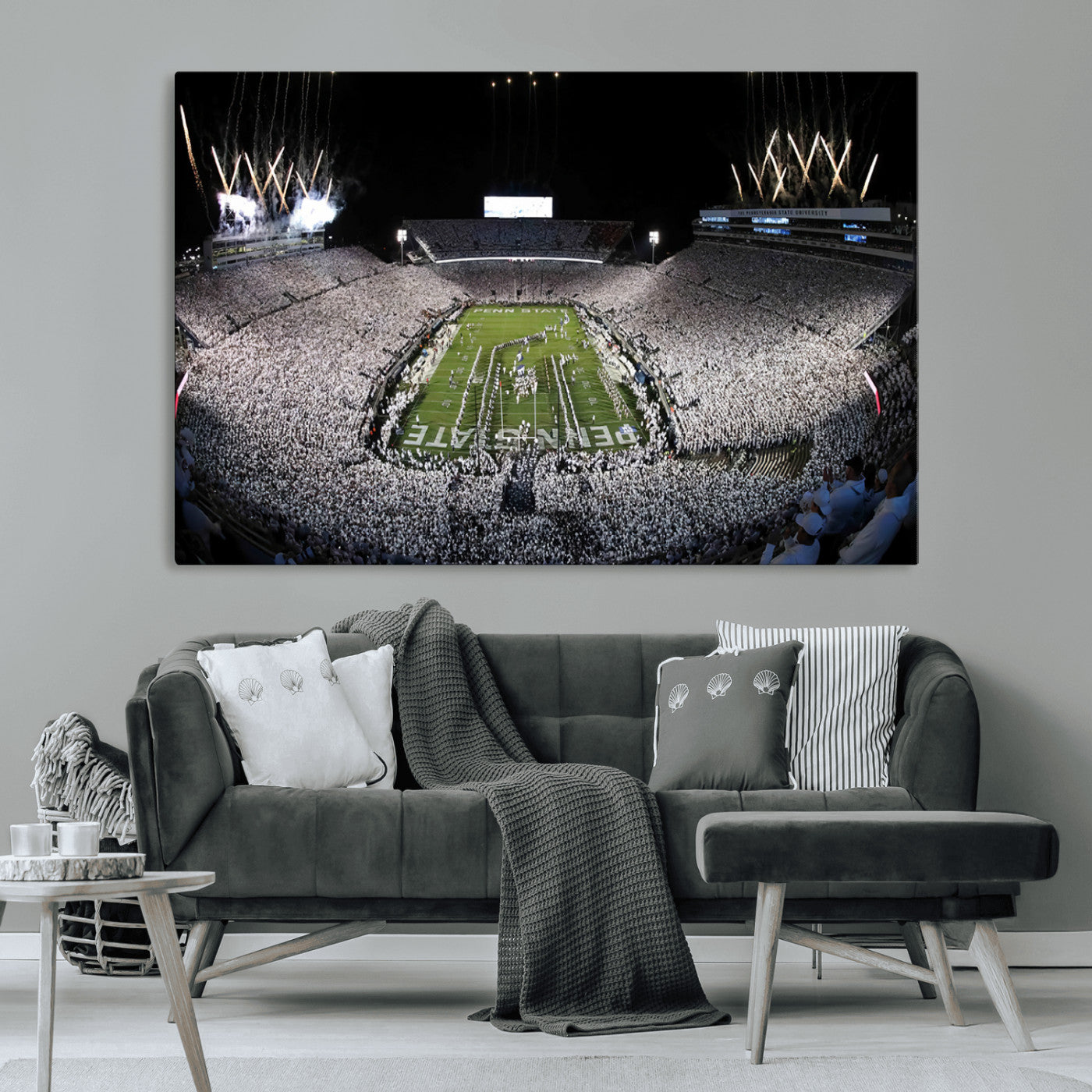 MGV-CV-36X24 - Penn State Beaver Stadium Canvas Wall Art - Nittany Lions Football Print