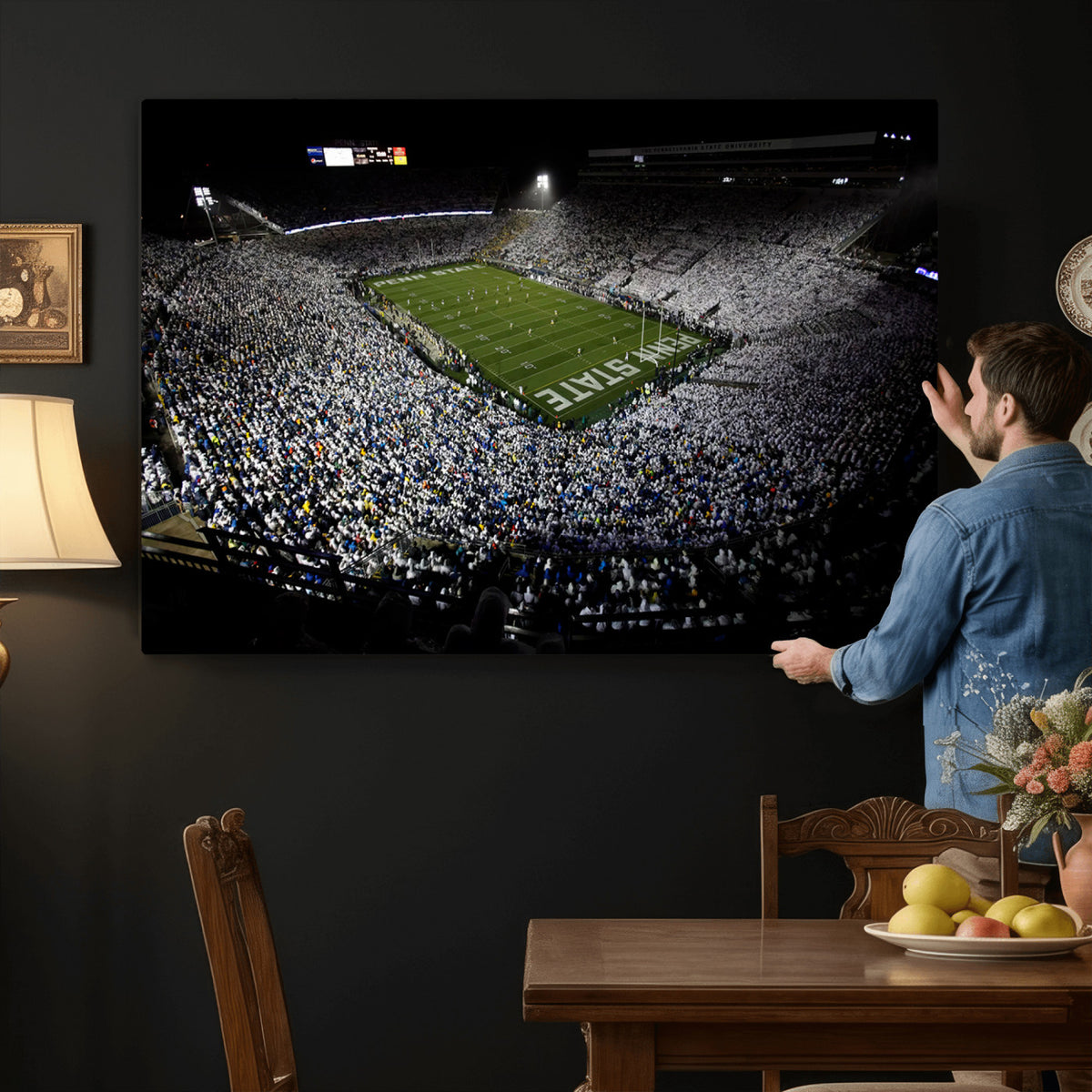 96825-MGV-CV-36X24 - Penn State Football Stadium Wall Art - Beaver Stadium Canvas Print