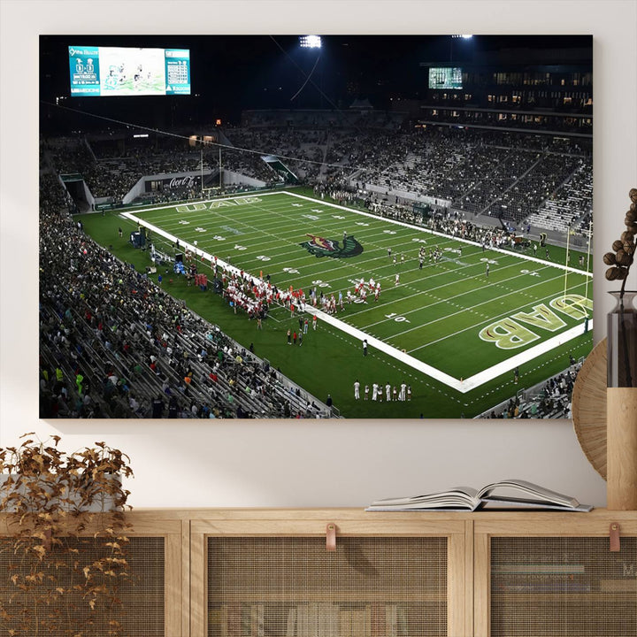 UAB Blazers Football Team Print - Birmingham Protective Stadium Wall Art Canvas Print