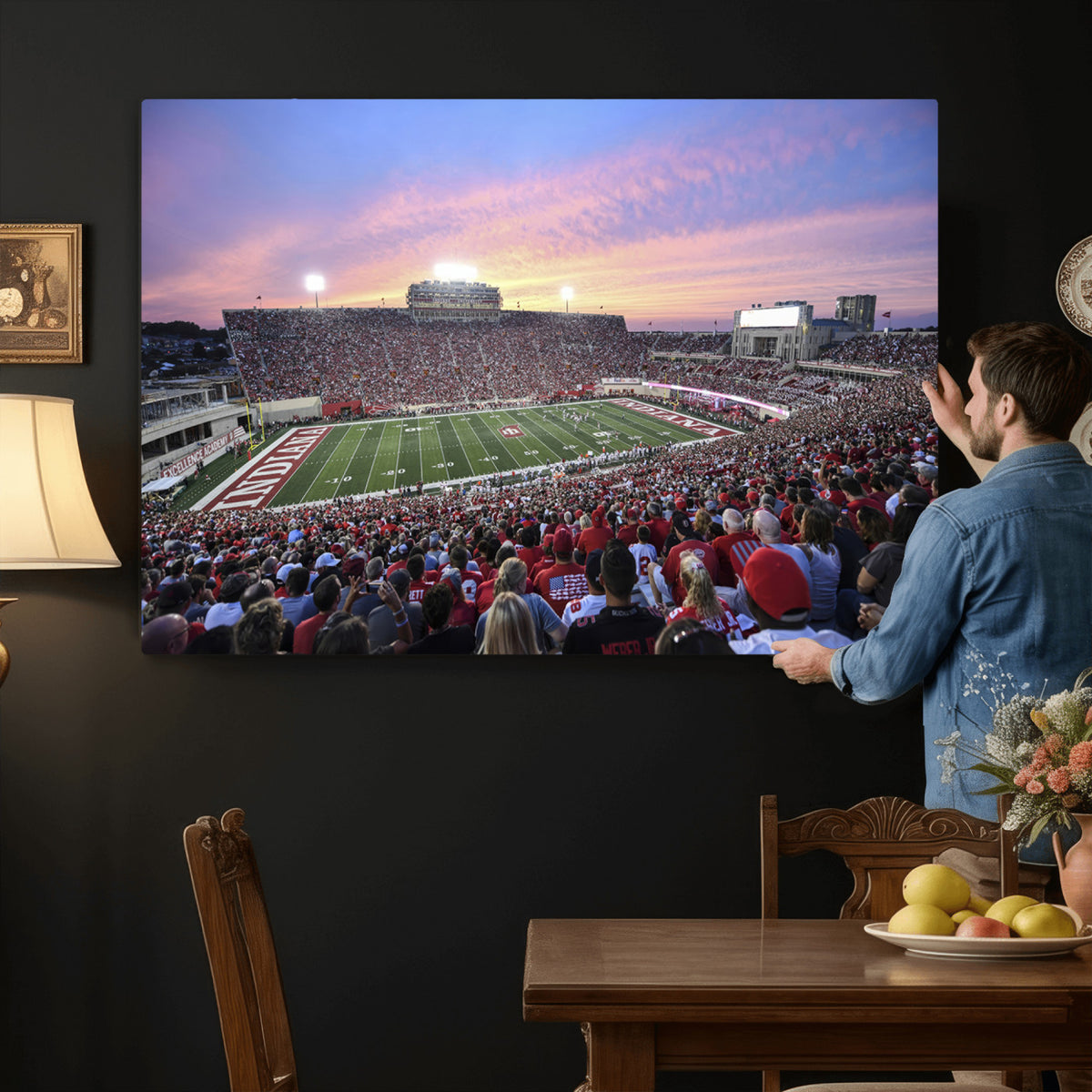 13046-MGV-CV-36X24 - Indiana University Hoosiers Football Team Print