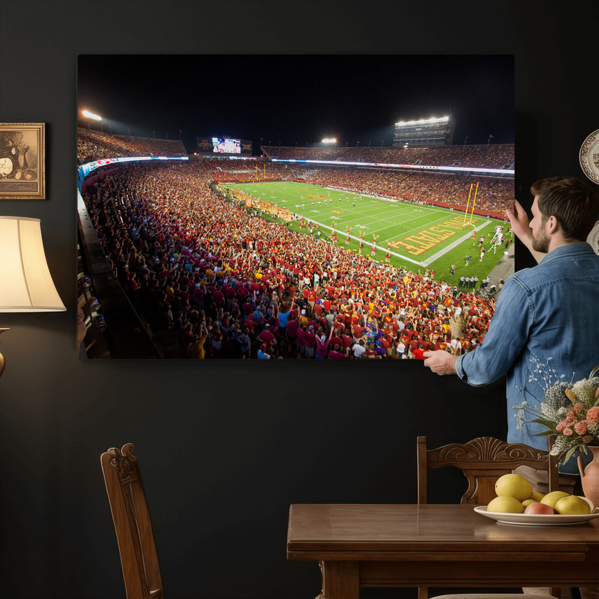 35139-MGV-CV-36X24 - Iowa State University Cyclones Canvas Print, Jack Trice Stadium