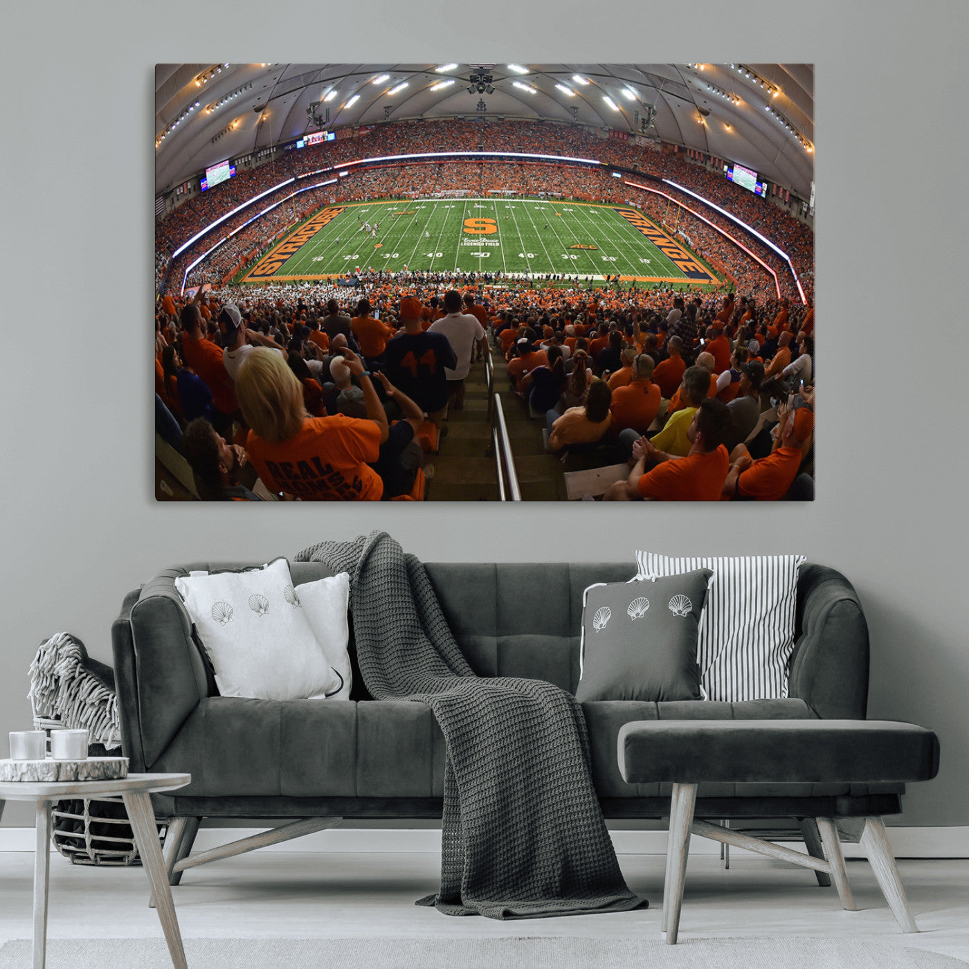 MGV-CV-36X24 - Syracuse University Orange Football Canvas Print, Football Team Print - Syracuse JMA Wireless Dome