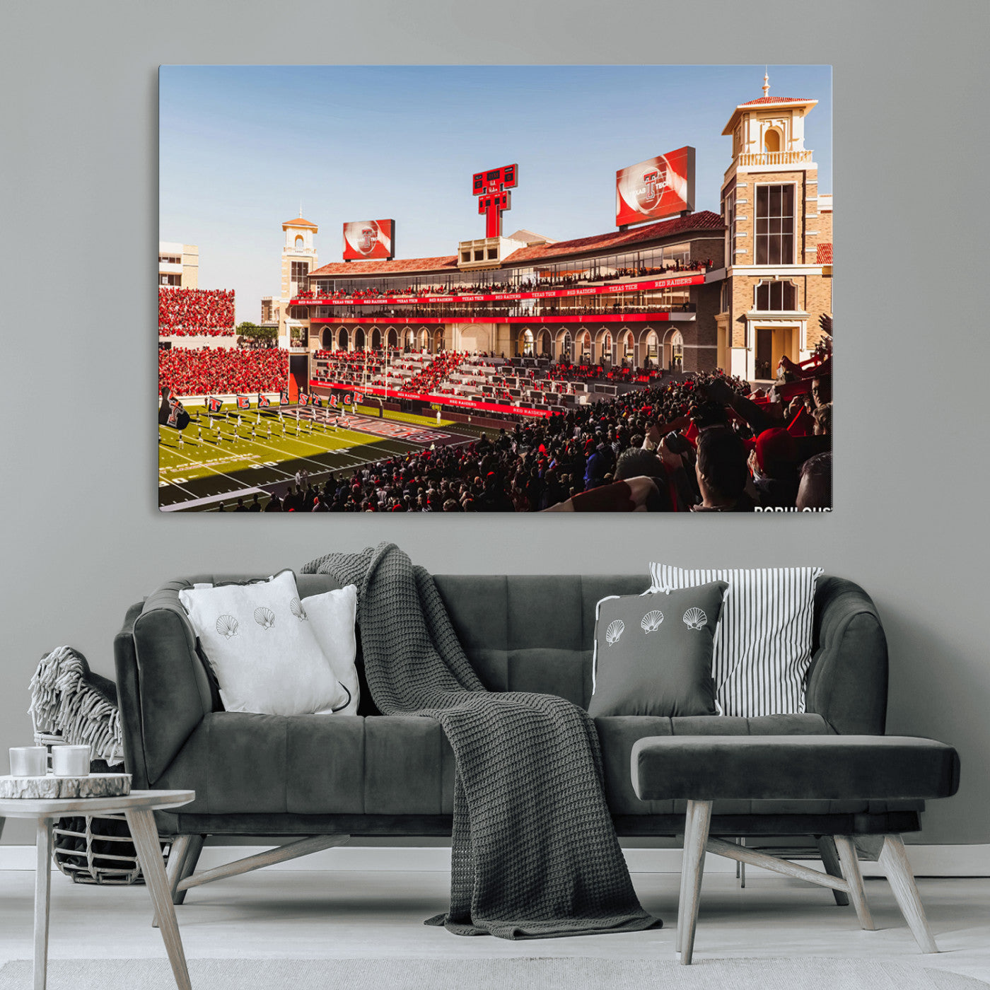 MGV-CV-36X24 - Jones AT&T Stadium Texas Tech Red Raiders Wall Art | Large Att Stadium Canvas Print | College