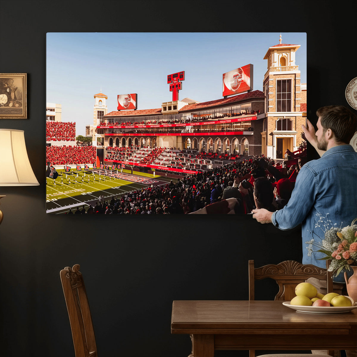 89744-MGV-CV-36X24 - Jones AT&T Stadium Texas Tech Red Raiders Wall Art