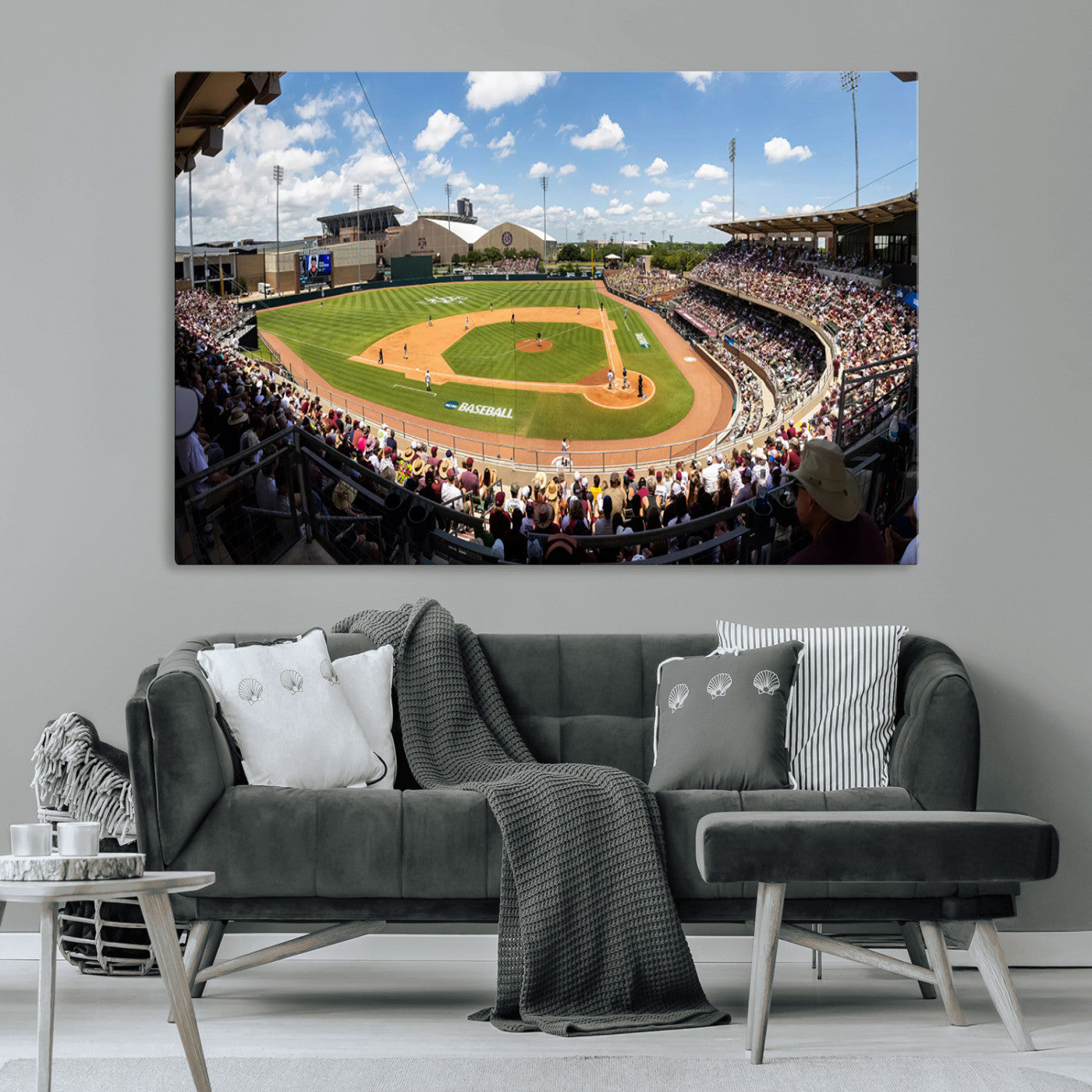 MGV-CV-36X24 - The Texas A&M University Aggies Athletics Team Print - College Station Kyle Field Wall Art Canvas