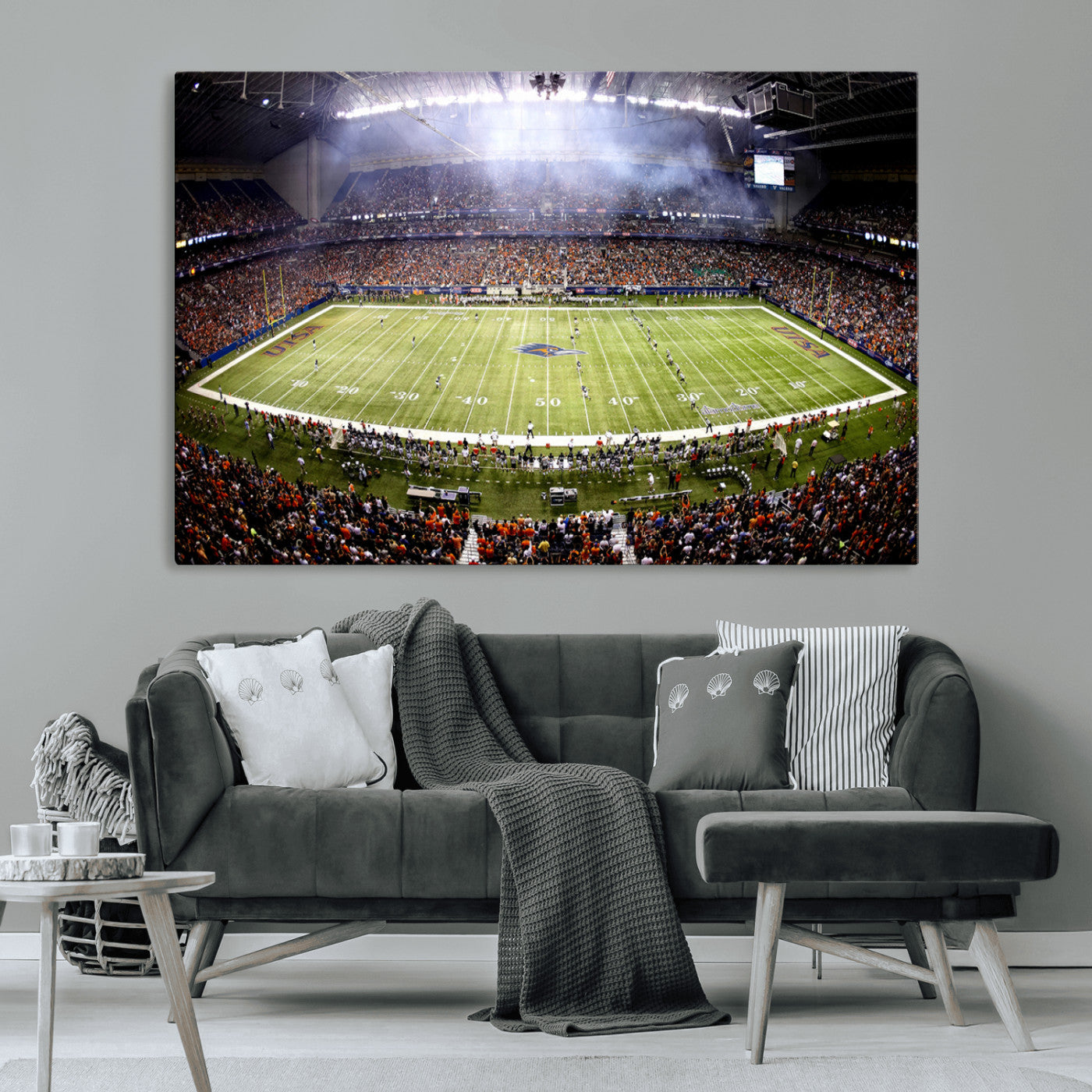 MGV-CV-36X24 - The University of Texas at San Antonio Roadrunners Football Team Print - San Antonio Alamodome Wall