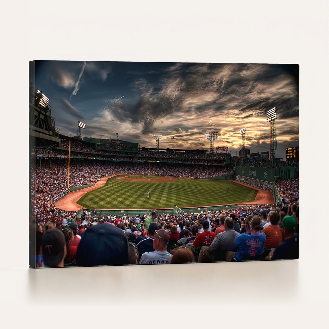 Boston Red Sox Baseball Team Print, Massachusetts Fenway Park Stadium Wall Art Canvas Print
