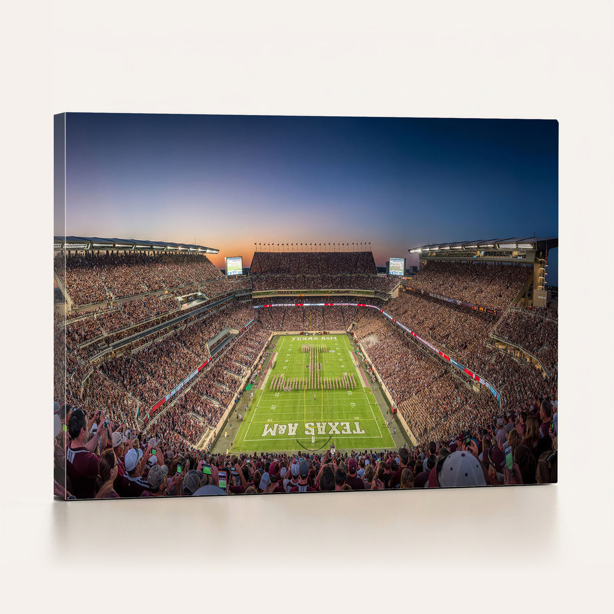17421-MGV-CV-36X24 - Kyle Field Wall Art Print | Large Texas A&M Aggies Football Canvas Print for Sports Enthusiasts |