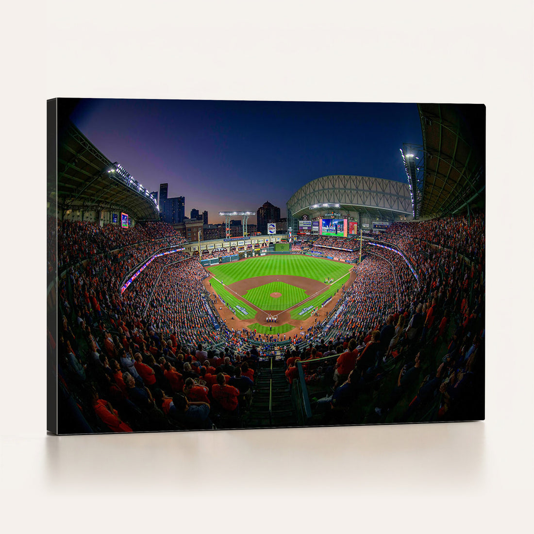 Houston Astros Baseball Print Canvas, Houston Minute Maid Park Stadium Wall Art
