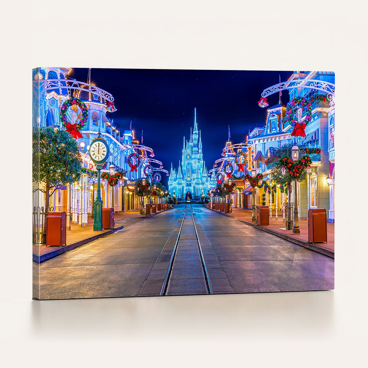 12470-MGV-CV-24X16 - Disney Wall Art | Castle Large Wall Art, Disney Magic Kingdom Print for Kids Room Decor