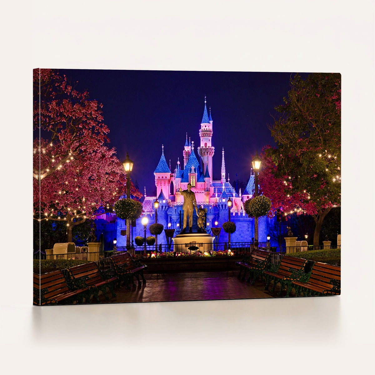 79435-MGV-CV-24X16 - Castle Large Wall Art, Disney Magic Kingdom Kids Room Decor and Christmas Gift