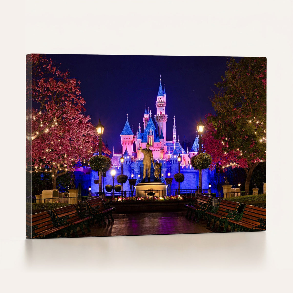 79435-MGV-CV-24X16 - Castle Large Wall Art, Disney Magic Kingdom Kids Room Decor and Christmas Gift