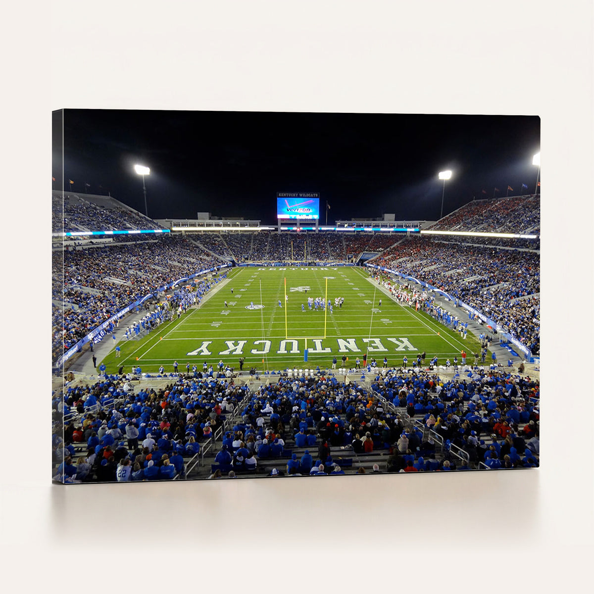 14304-MGV-CV-36X24 - Kroger Field Canvas Wall Art, Kentucky Stadium Wall Art, Framed and Ready to Hang