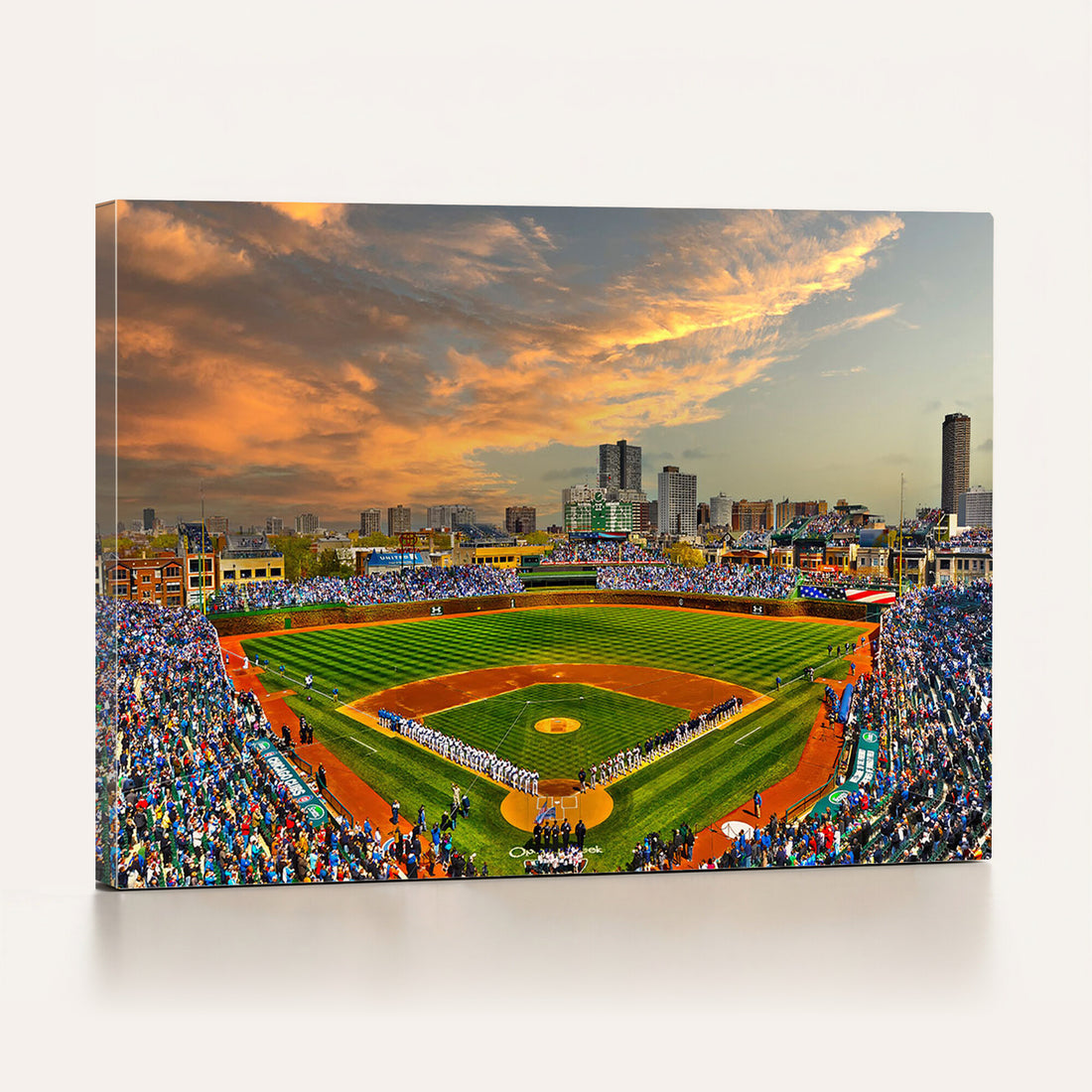 Chicago Wrigley Field Wall Art Canvas Print