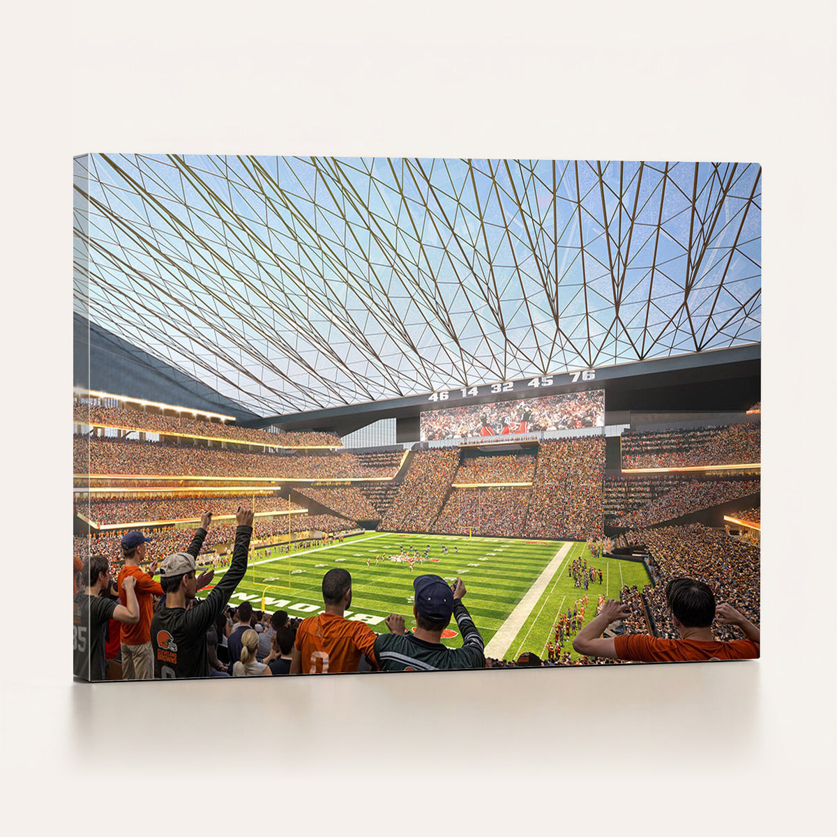 81960112-MGV-CV-36X24 - Cleveland Browns Stadium Wall Art Canvas Print
