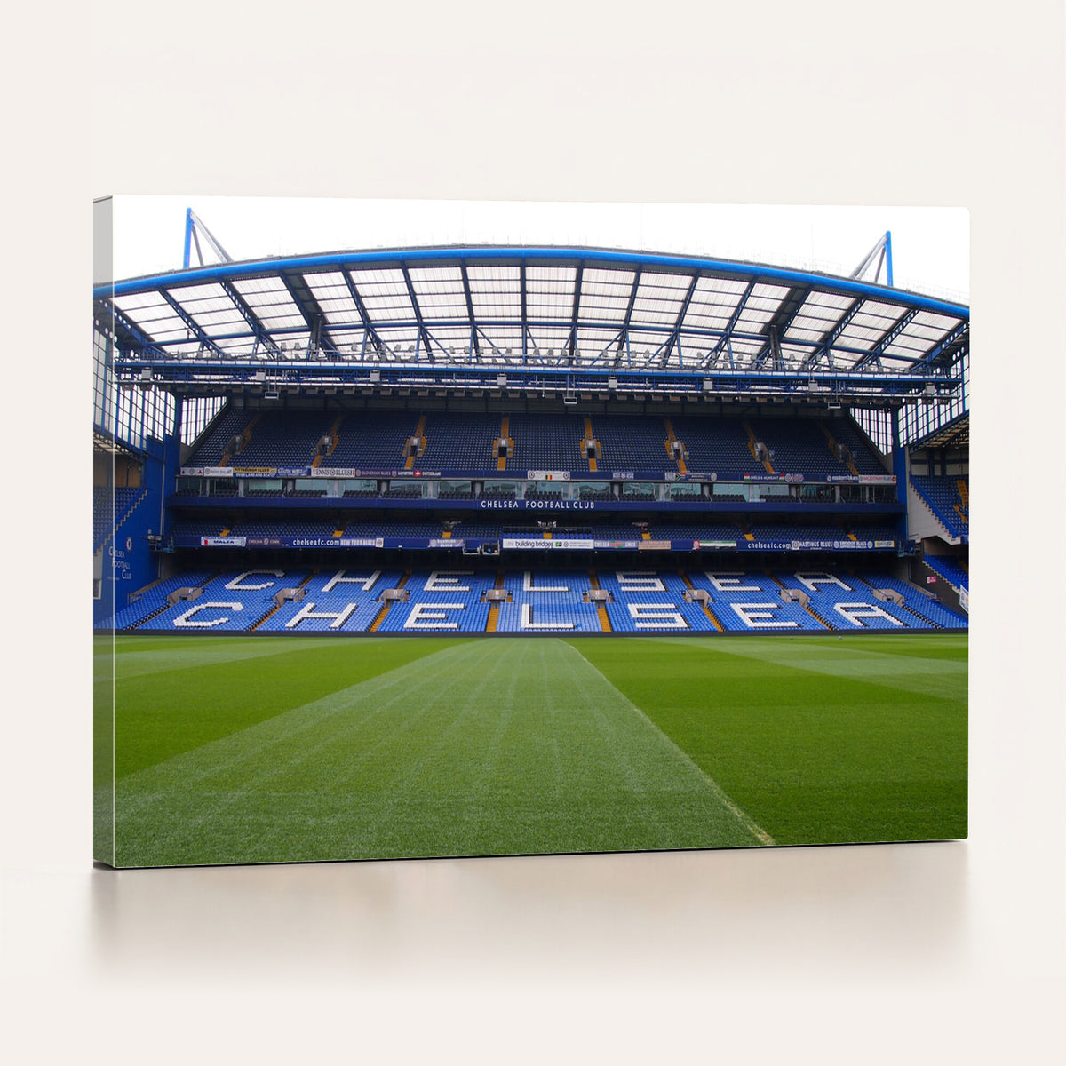 38616413CHELSA-MGV-CV-36X24 - Stamford Bridge Chelsea Football Stadium Canvas Wall Art