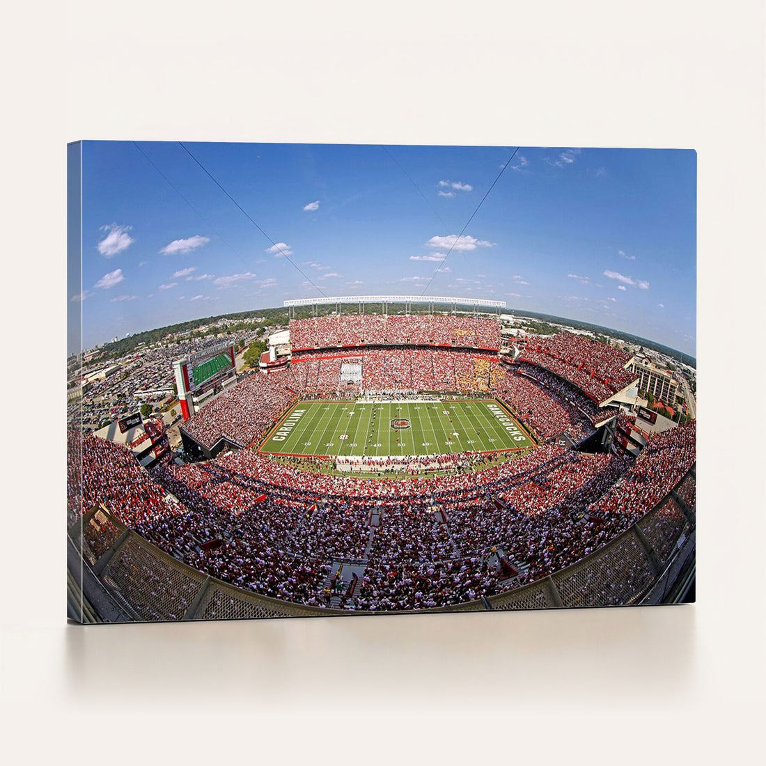 William Brice Stadium Wall Art Canvas Print, Stadium Crowd on Football Game Day
