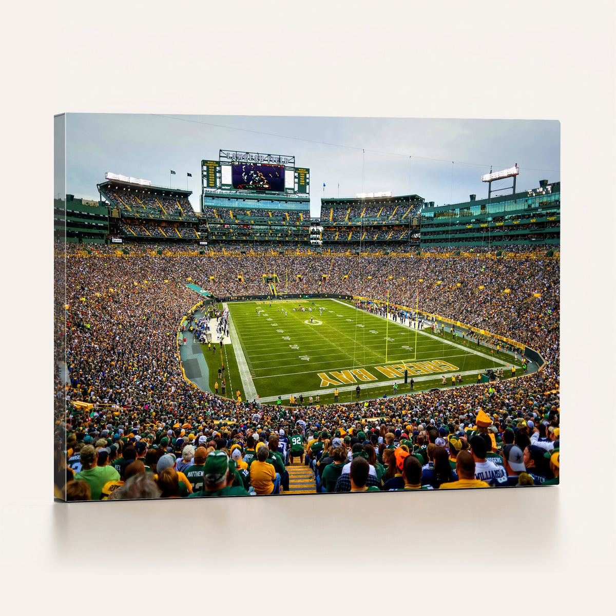 56521752-MGV-CV-36X24 - Green Bay Packers Stadium Wall Art Canvas Print, Lambeau Field