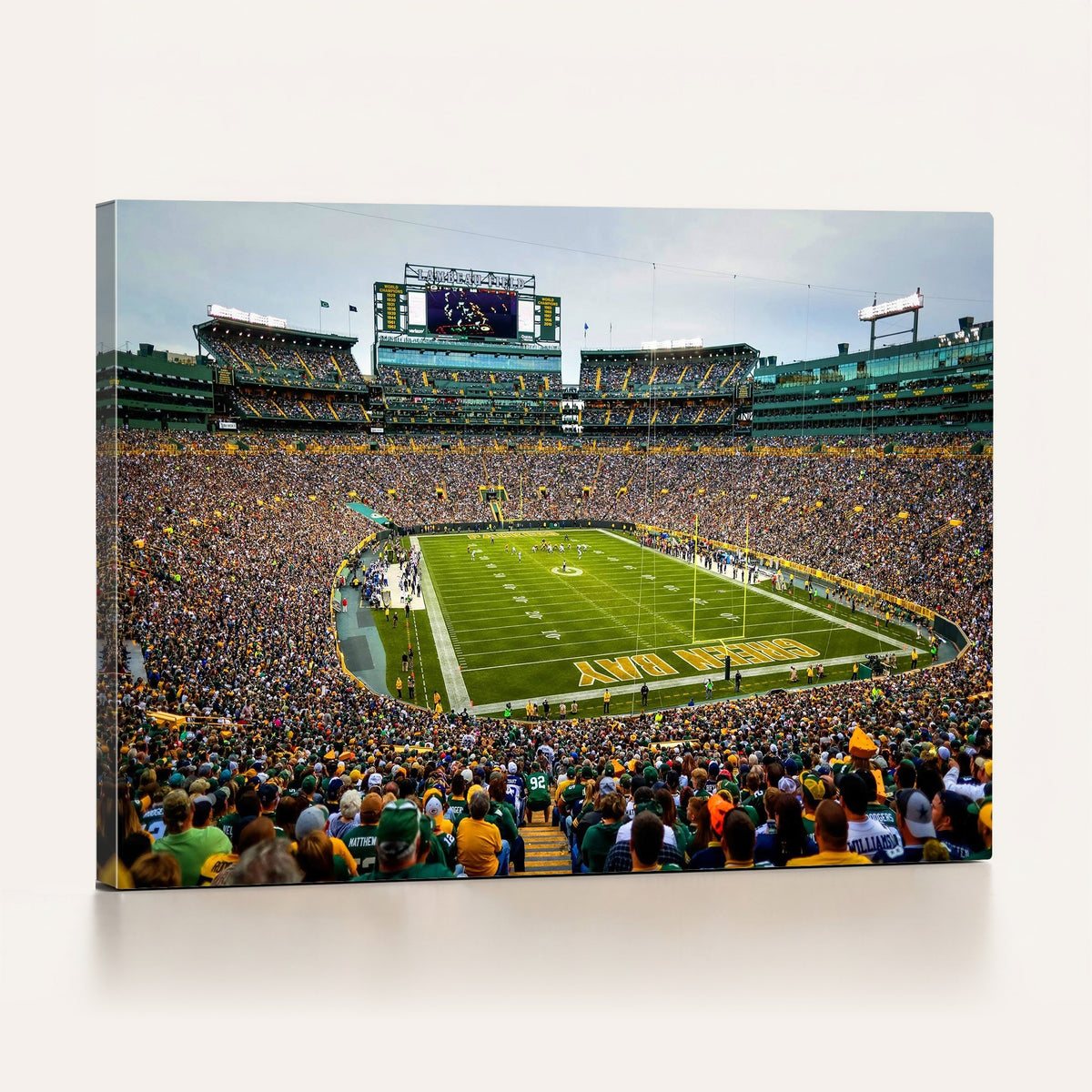 56521752-MGV-CV-24X16 - Green Bay Packers Stadium Wall Art Canvas Print, Lambeau Field