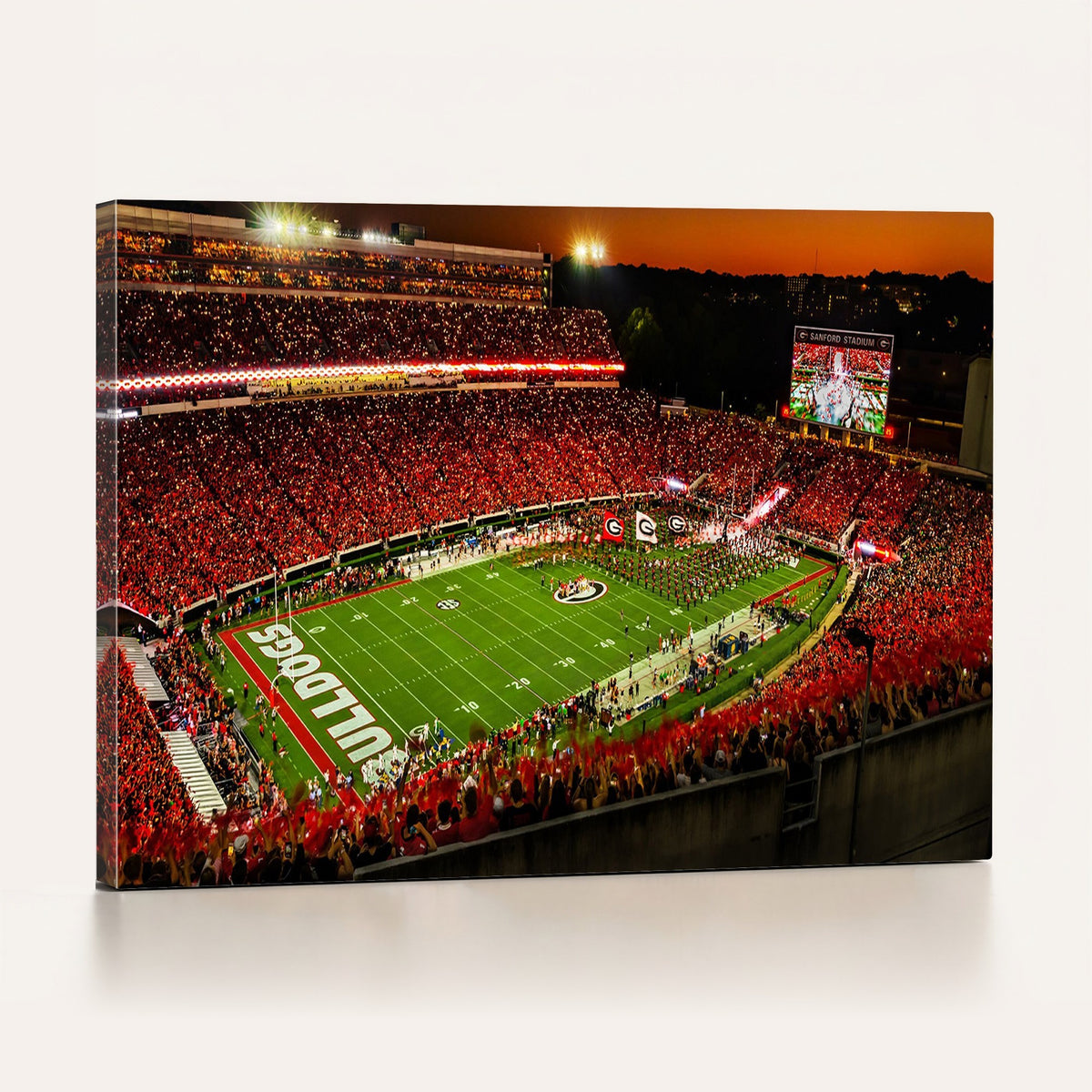 48894104-MGV-CV-24X16 - Georgia Bulldogs Stadium Wall Art Canvas Print, Sanford Stadium