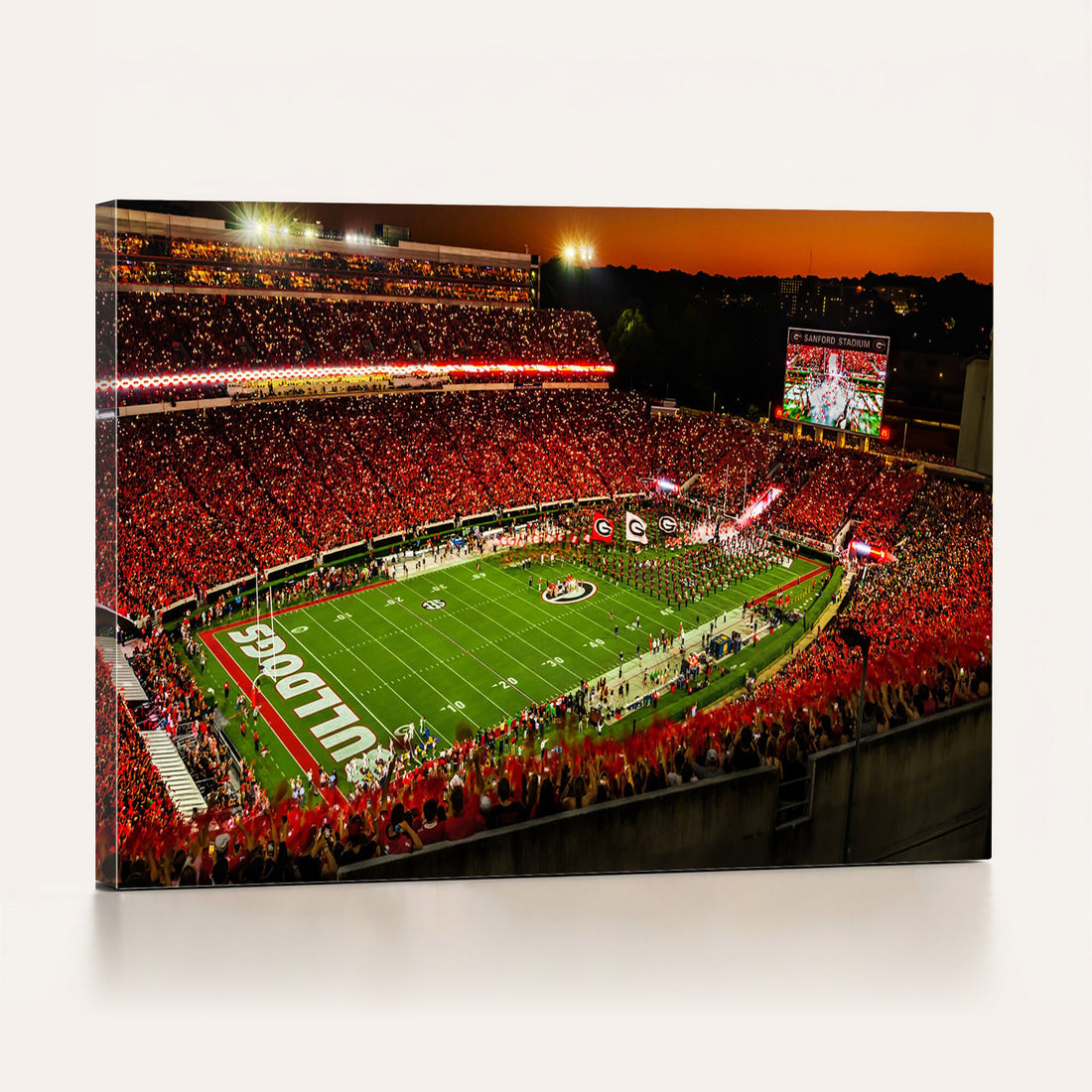 Georgia Bulldogs Stadium Wall Art Canvas Print, Sanford Stadium