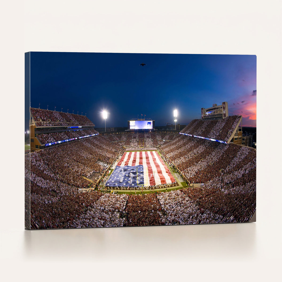 12979182-MGV-CV-36X24 - Oklahoma Sooners Memorial Stadium Wall Art Canvas Print