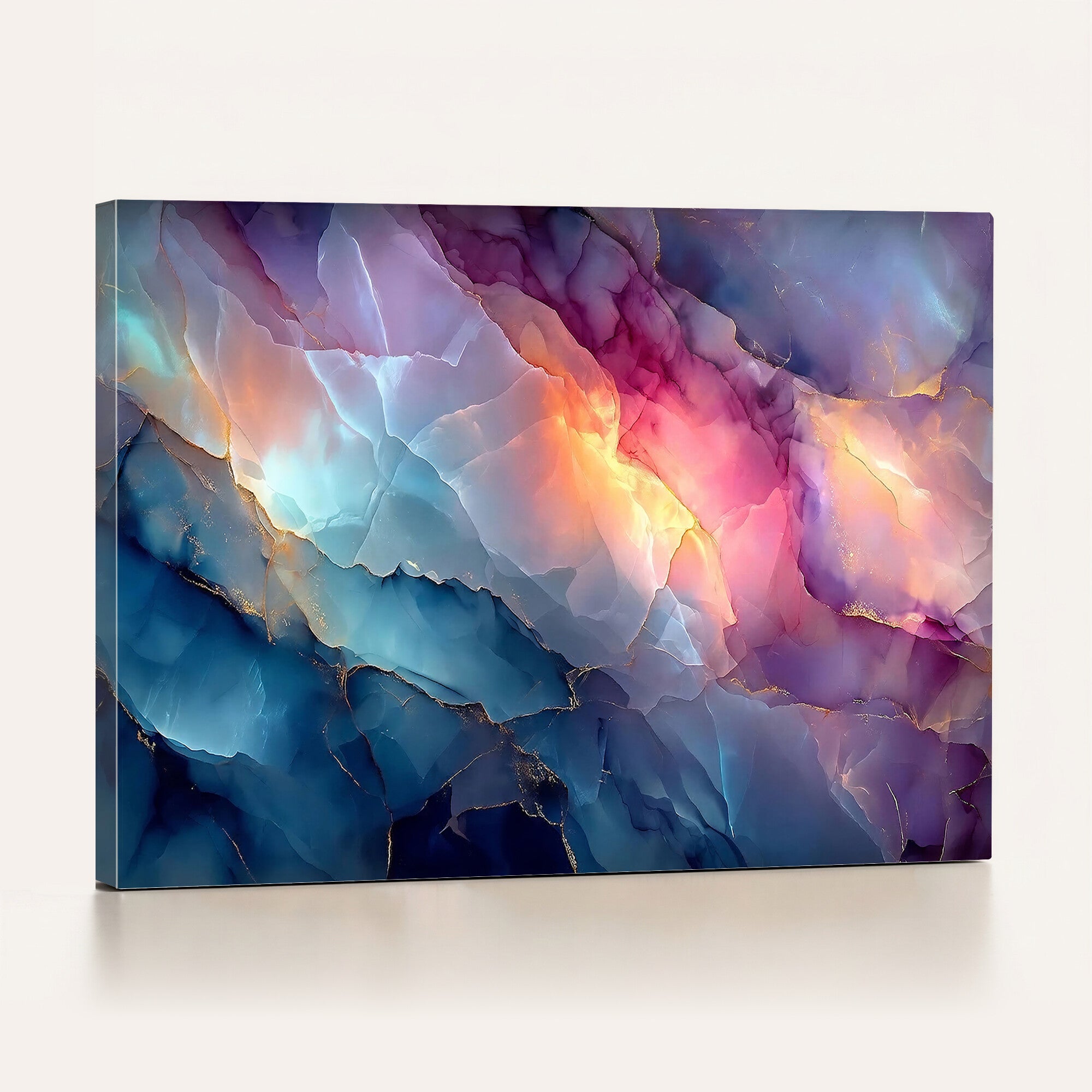 28163849-MGV-CV-36X24 - Colorful Abstract Canvas Wall Art Print, Vibrant Popup Color Art Print