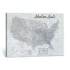 66120672-MGV-CV-36X24 - Personalized America Push Pin Travel Map Canvas Wall Art for Custom Family Gift