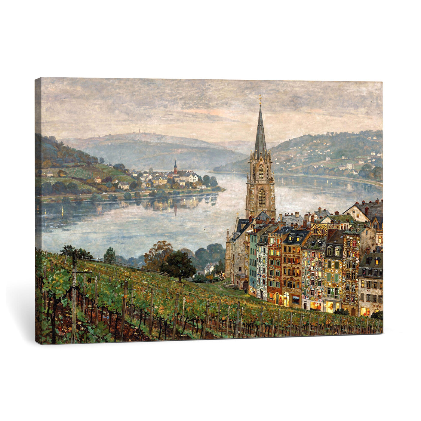 62626662-MGV-CV-36X24 - Mosel City Mosel River by Nicolai Astudin Wall Art Canvas Print