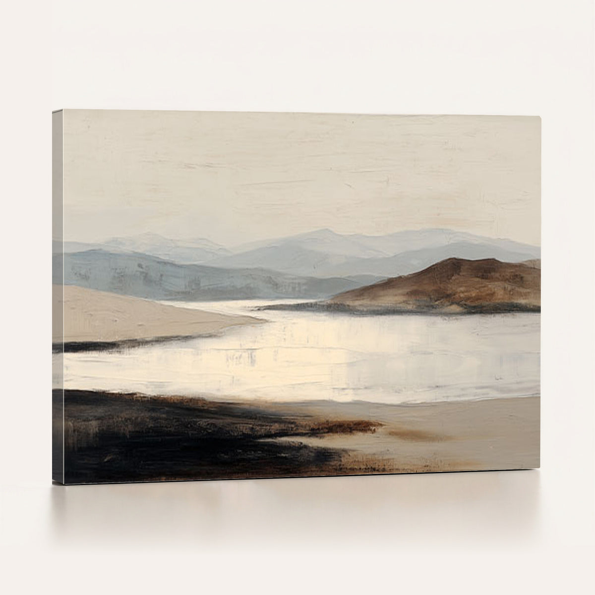 36873679-MGV-CV-36X24 - Modern Abstract Landscape Canvas Wall Art, Minimalist Nature Printing