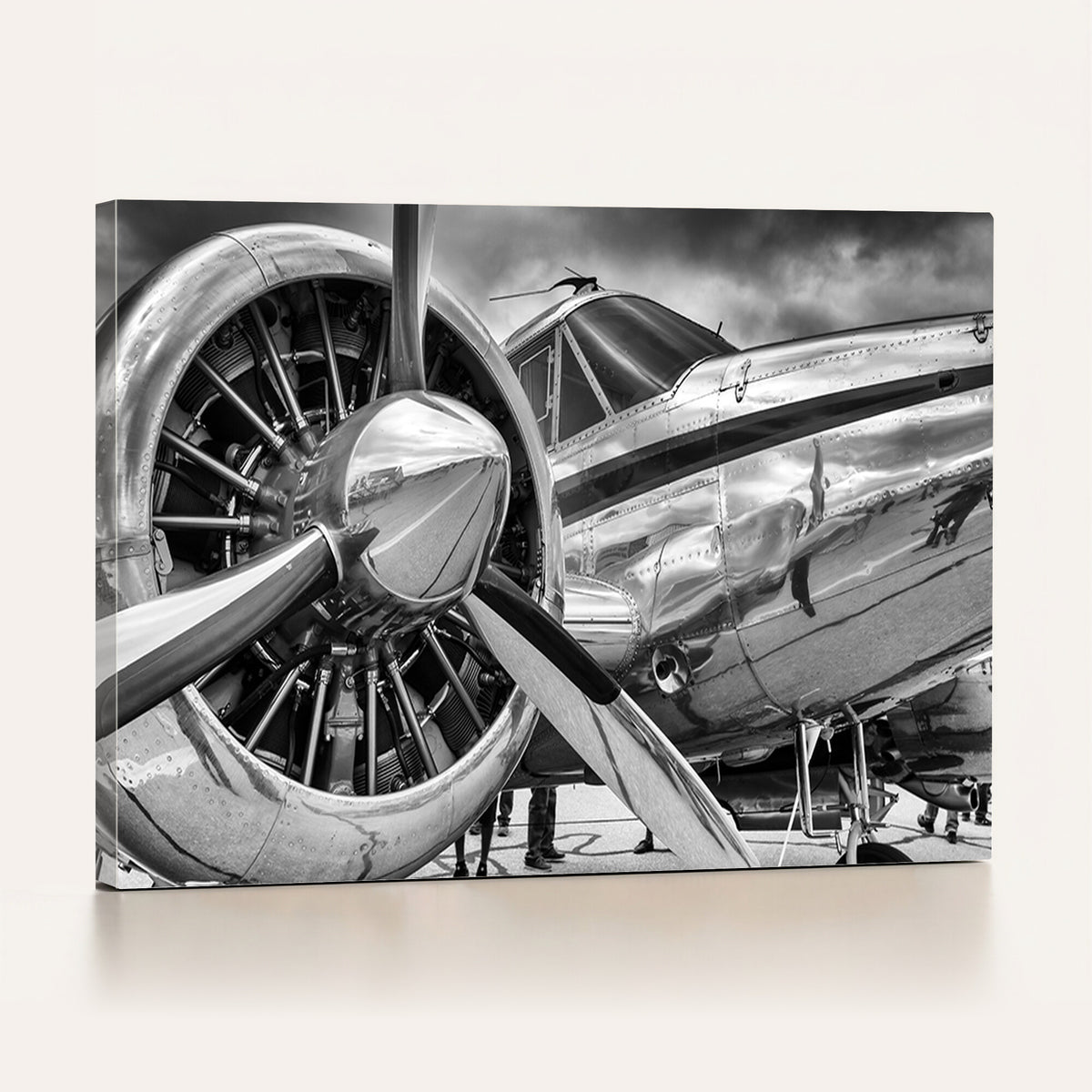 40672-MGV-CV-36X24 - Vintage Antique Airplane Wall Art Canvas Print