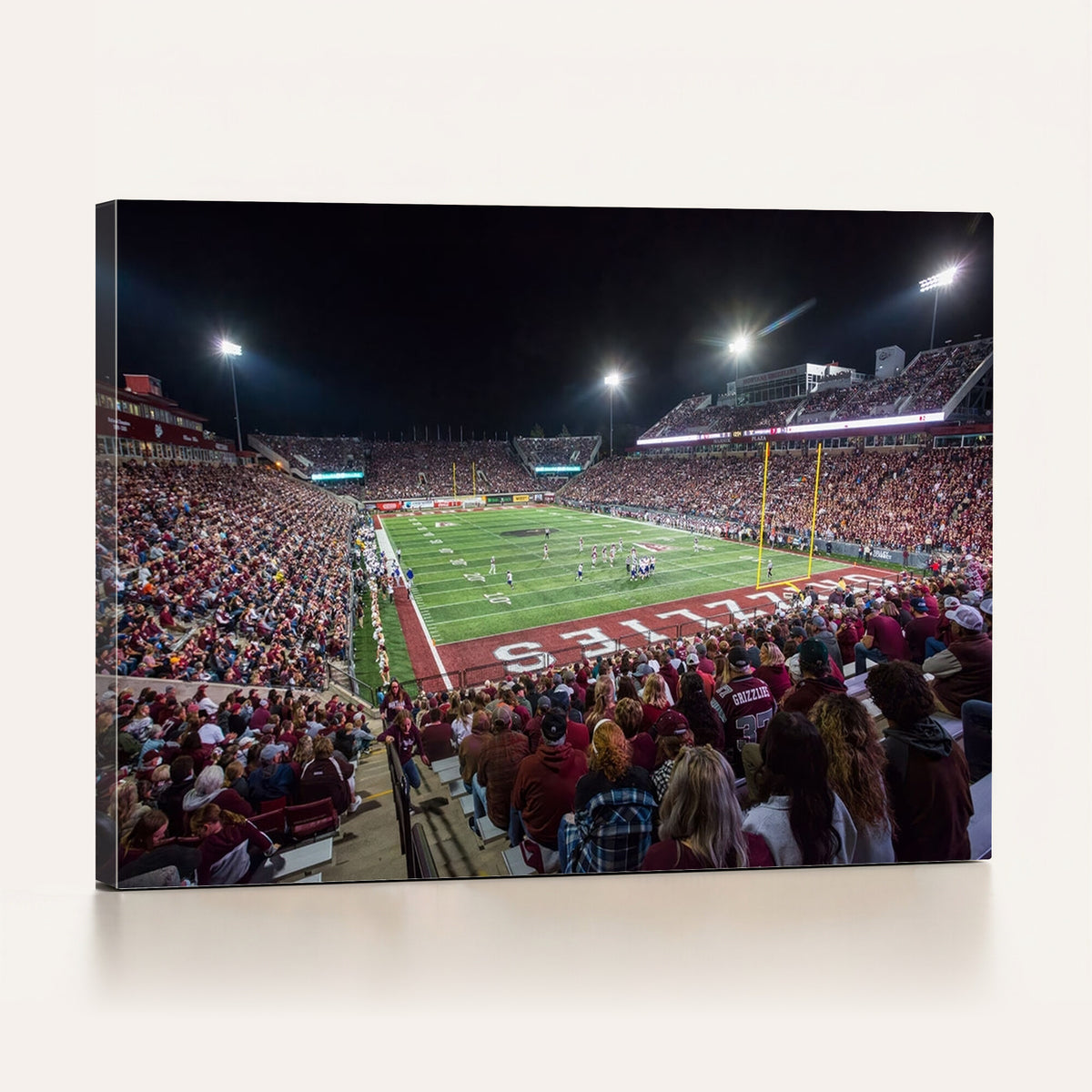 56191-MGV-CV-36X24 - Washington-Grizzly Stadium Canvas Print | American Football Stadium Wall Art