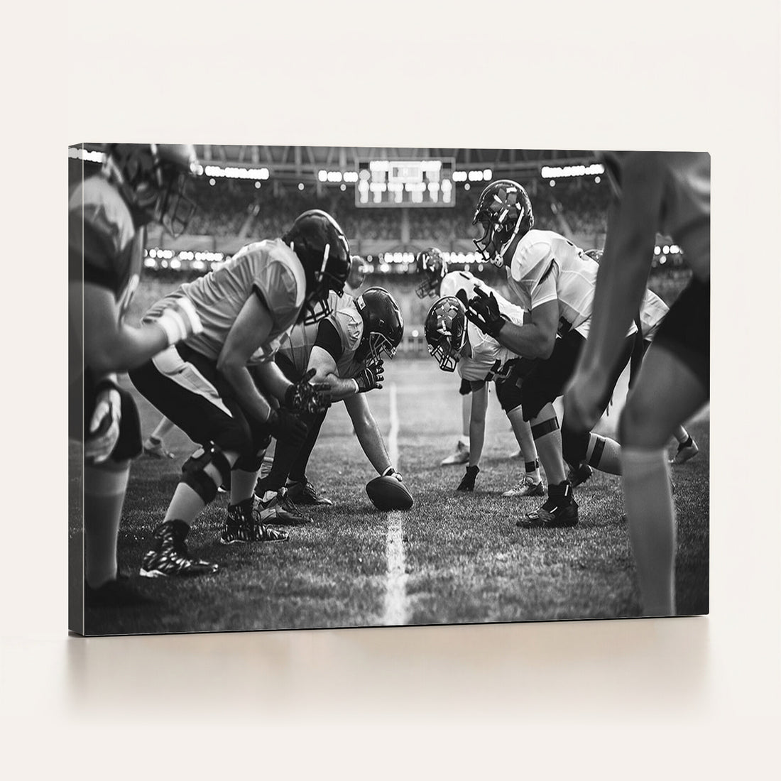 American Football Wall Art Canvas Print Framed Stadium Sport