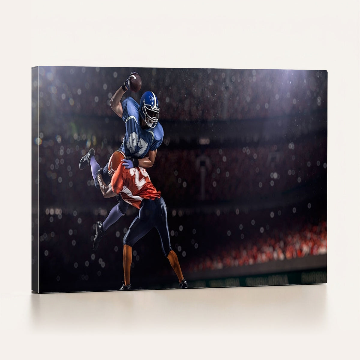 68009-MGV-CV-36X24 - American Football Wall Art Canvas Print, Stadium Sport Wall Art Print