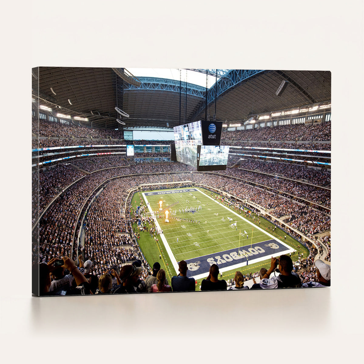 82096-MGV-CV-36X24 - Dallas Cowboys Football Team Print - Arlington AT&T Stadium Wall Art Canvas Print