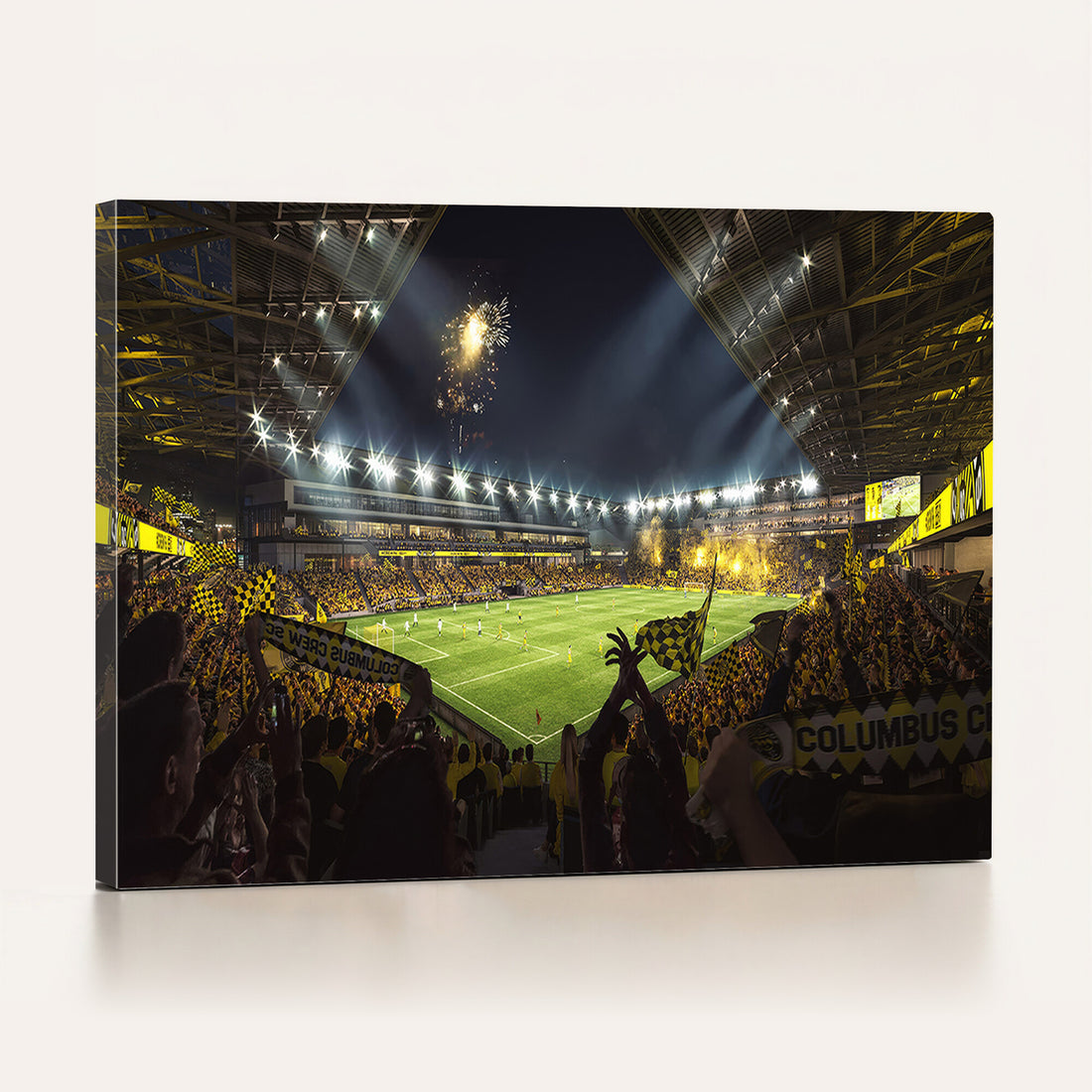 Columbus Crew Soccer Team Print, Columbus Crew Stadium Wall Art, Framed and Ready to Hang
