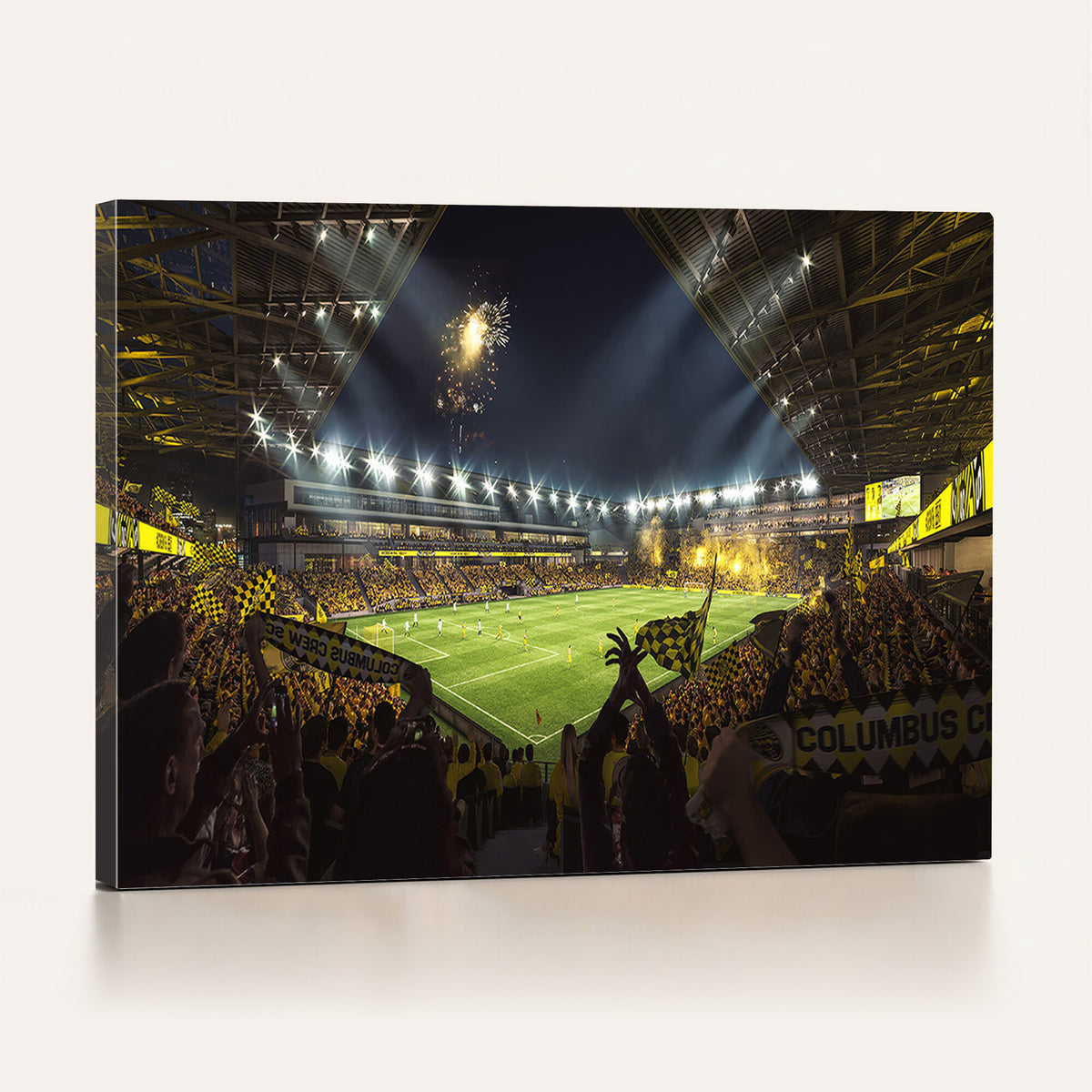 51122-MGV-CV-36X24 - Columbus Crew Soccer Team Print - Columbus Crew Stadium Wall Art Canvas Print