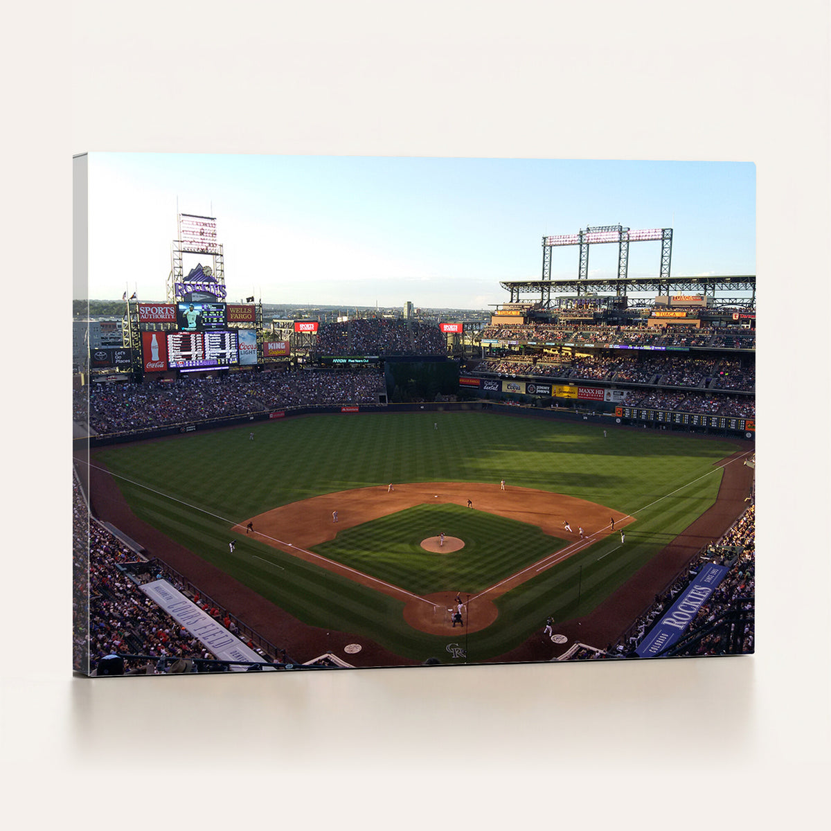 21638-MGV-CV-36X24 - Colorado Rockies Coors Field Wall Art Canvas Print, MLB Baseball Stadium