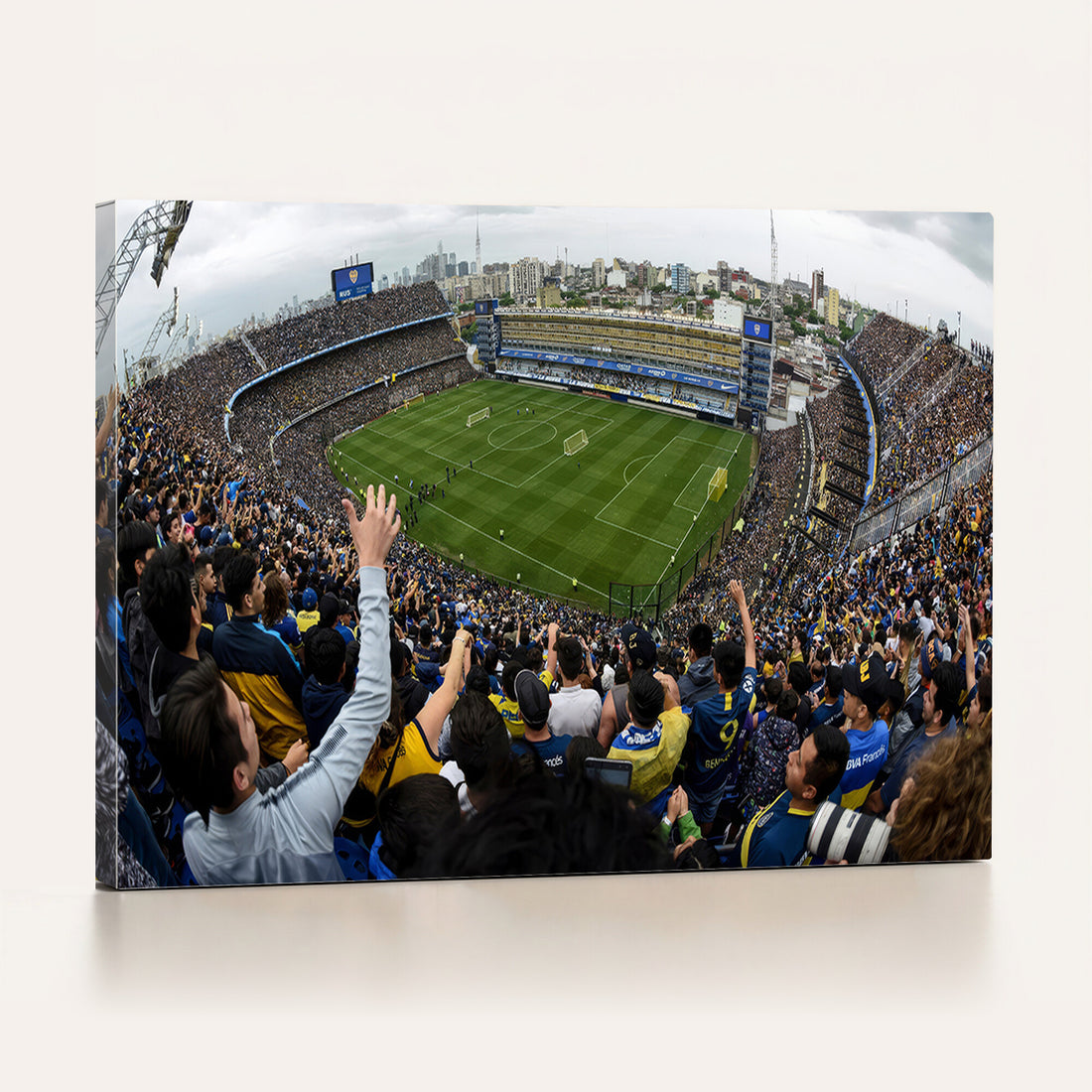 Boca Juniors Soccer Team Print, Buenos Aires Bombonera, Framed and Ready to Hang