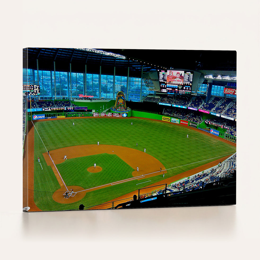Miami Marlins Baseball Team Print, Miami LoanDepot Park